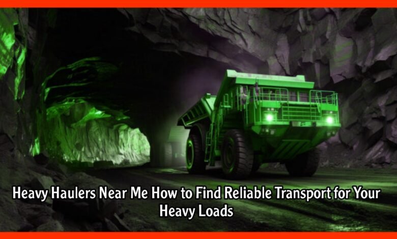 Heavy Haulers Near Me How to Find Reliable Transport for Your Heavy Loads