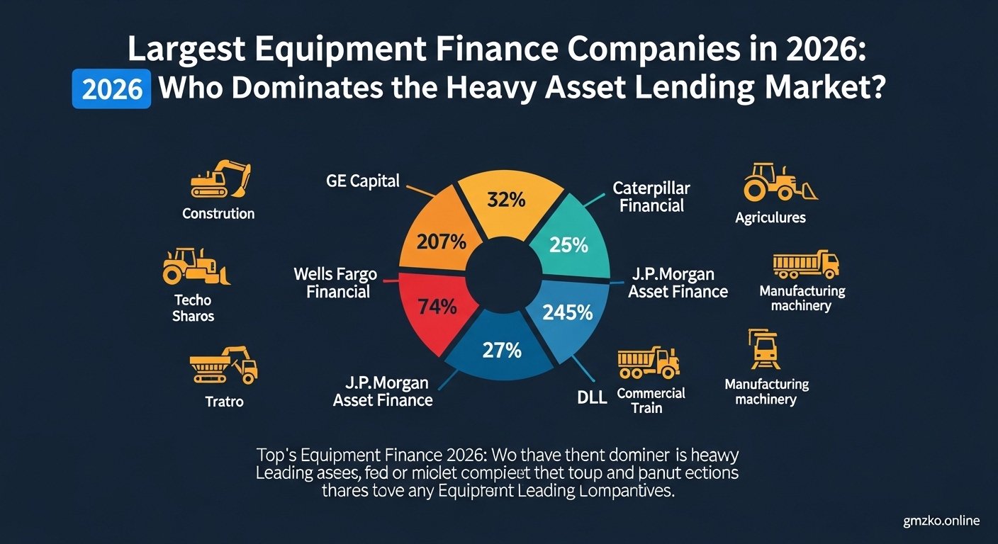 Largest equipment finance companies in 2026 offering heavy equipment leasing and financing solutions